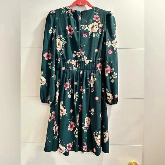 Floral Print Long Sleeve Midi Dress size S - Picture 8 of 11